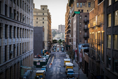 View of city street