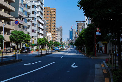 View of city street