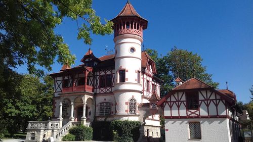 Low angle view of building against sky