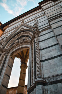 Low angle view of historical building against sky