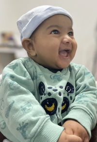 Portrait of cute baby boy