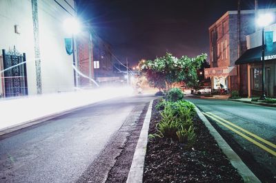 City street at night