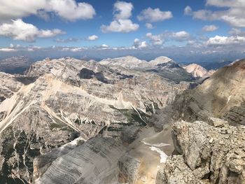 High angle view of landscape against sky