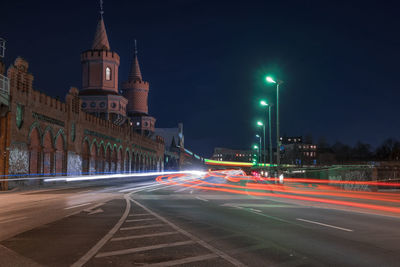 City street at night