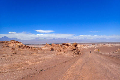 Scenic view of desert against sky