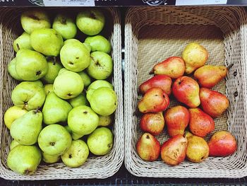 Close-up of fruits in basket