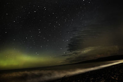 Scenic view of sky at night