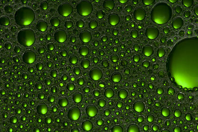 Full frame shot of wet bubbles