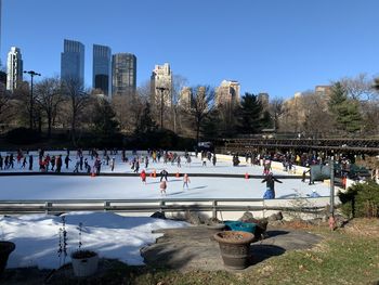 Central park ice skating during covid 