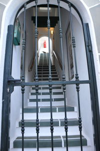Low angle view of staircase in building