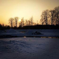 Snow covered landscape