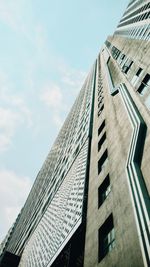 Low angle view of modern building against sky