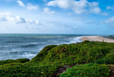 Scenic view of sea against sky