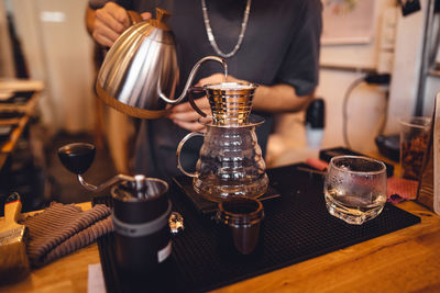 Close-up of coffee on table