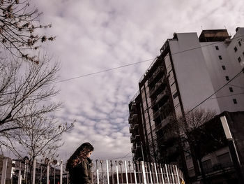 Low angle view of buildings against sky