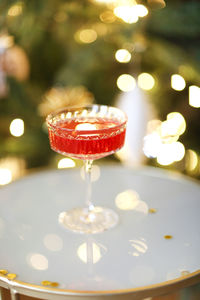 Close-up of drink on table