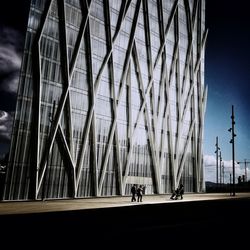 Group of people in modern building