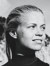 Portrait of young woman