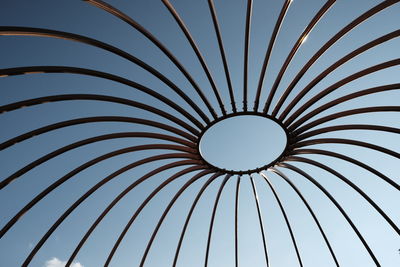 Low angle view of skylight against sky