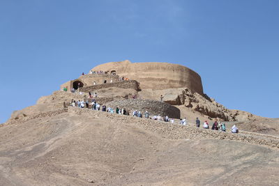 Group of people in a desert