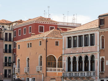 Venice, italy - 2018 traditional italian buildings with original architectural details