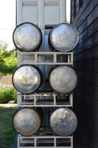 Close-up view of metal