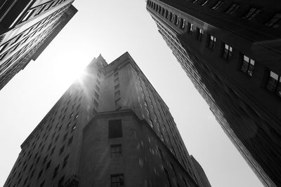 Low angle view of buildings against sky