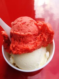 Close-up of served food