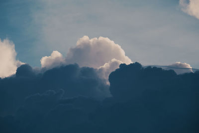 Low angle view of clouds in sky