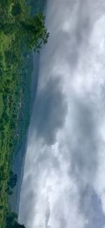 Storm clouds over land