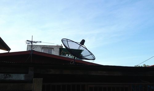 Low angle view of built structure against clear sky