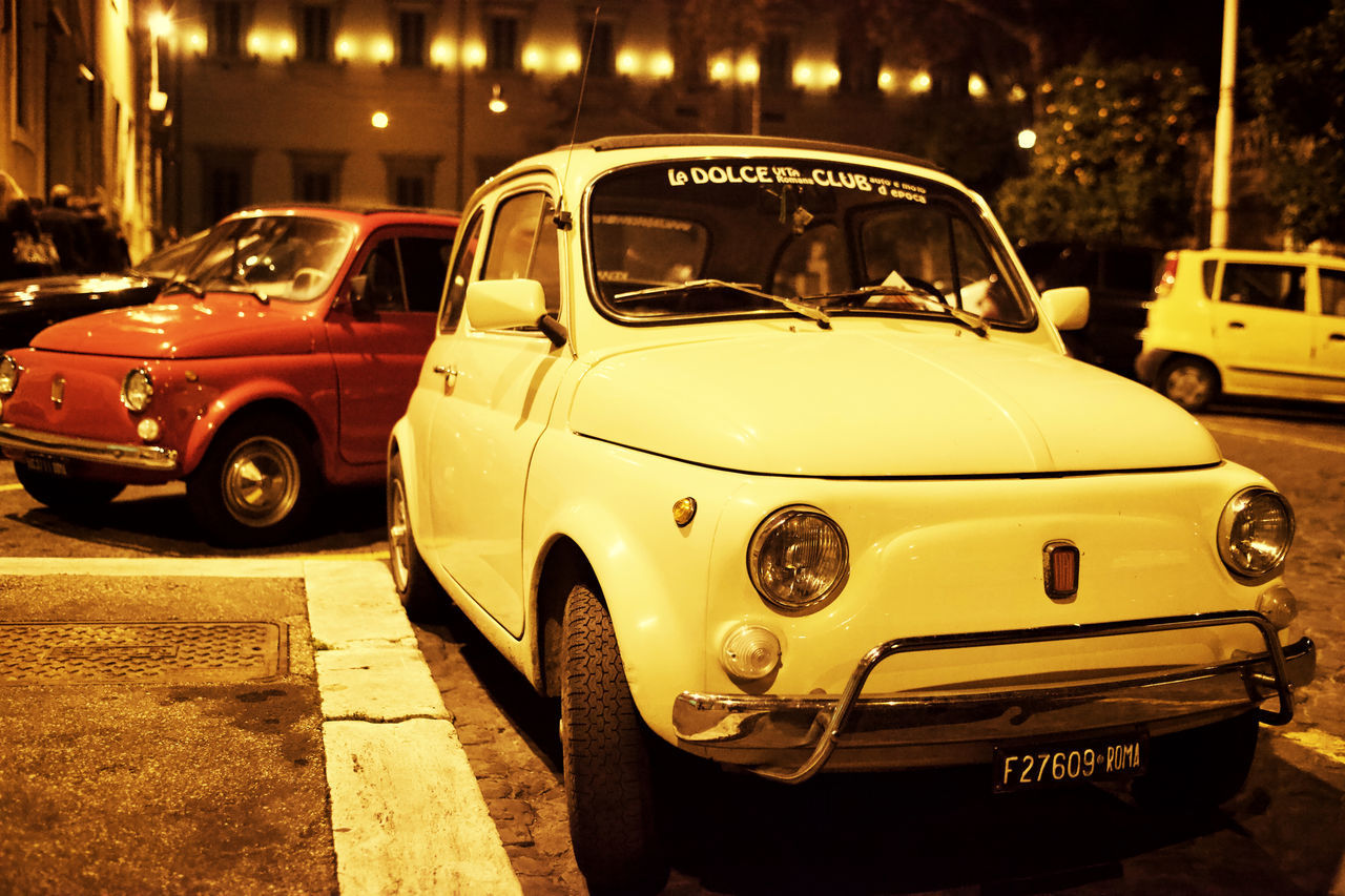 VINTAGE CAR ON STREET