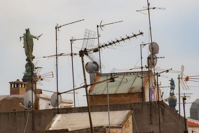 Low angle view of buildings against sky