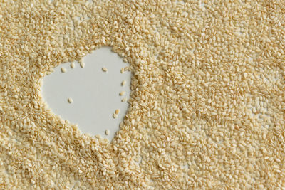 High angle view of breakfast