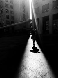 Man walking in city