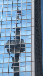 Low angle view of glass building