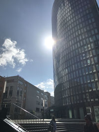 Low angle view of buildings against sky