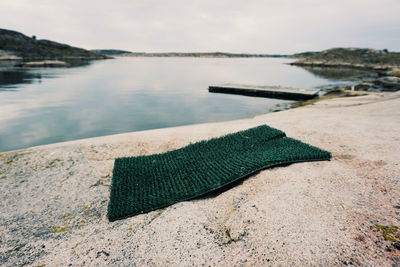 Doormat at beach