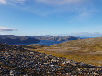 Scenic view of landscape against sky