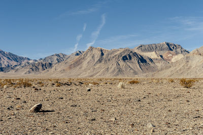 Scenic view of desert against sky