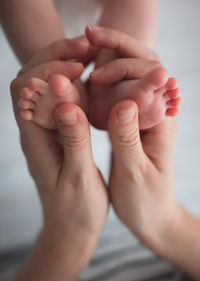 Close-up of hands