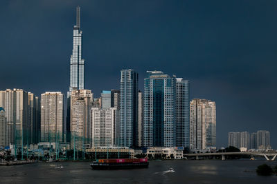 Modern buildings in city
