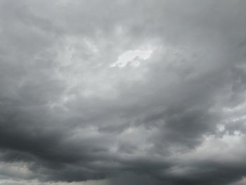 Low angle view of storm clouds in sky