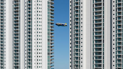 Low angle view of buildings in city