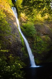 River flowing through rocks