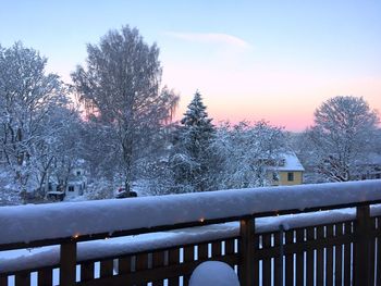 Snow covered landscape