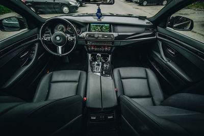 Interior of bus