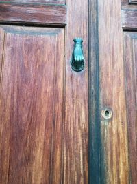 Full frame shot of wooden door