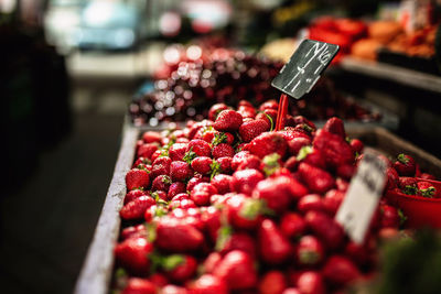 Fruits for sale at market stall