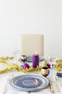 Close-up of cake on table